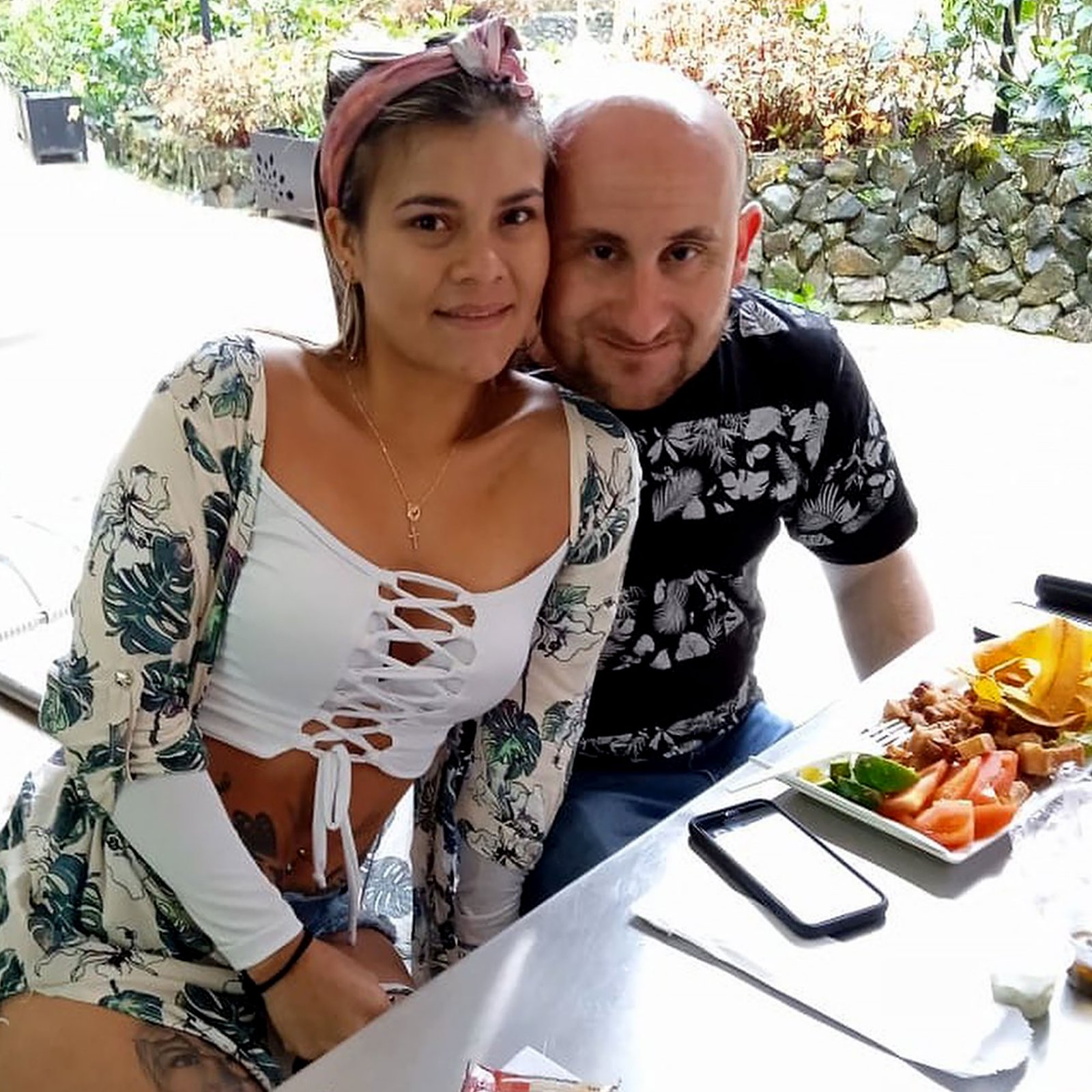 Mike was caught filming with his friend, Nelcy, in Pomona.